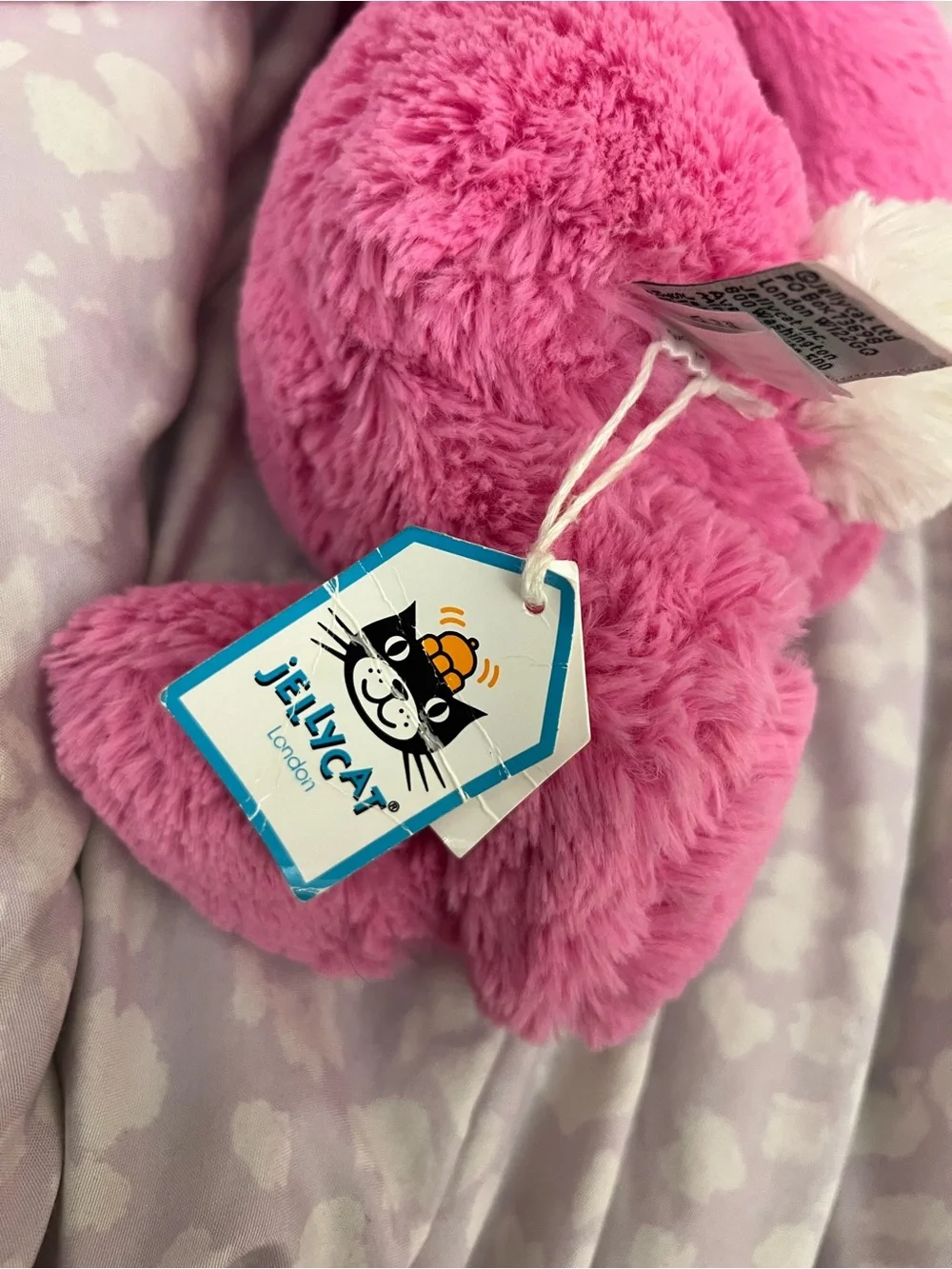 NWT Jellycat Medium Bashful Hot Pink Bunny Retired HTF Authentic